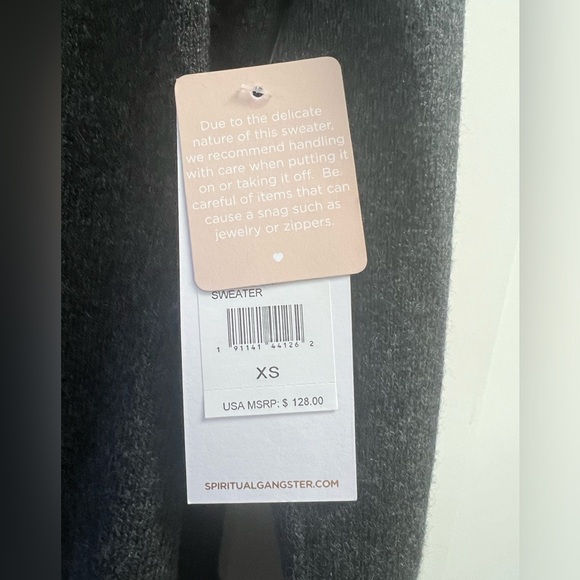 NWT Spiritual Gangster Mock Neck Sweater - Picture 3 of 7